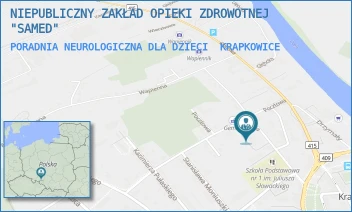 PORADNIA NEUROLOGICZNA DLA DZIECI - NIEPUBLICZNY ZAKŁAD OPIEKI ZDROWOTNEJ "SAMED" - SZKOLNA 7,  KRAPKOWICE