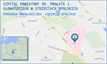 PORADNIA ONKOLOGICZNA - SZPITAL POWIATOWY IM. PRAŁATA J. GLOWATZKIEGO W STRZELCACH OPOLSKICH - UL. OPOLSKA 36,  STRZELCE OPOLSKIE