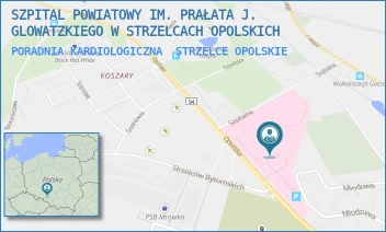 PORADNIA KARDIOLOGICZNA - SZPITAL POWIATOWY IM. PRAŁATA J. GLOWATZKIEGO W STRZELCACH OPOLSKICH - UL. OPOLSKA 36,  STRZELCE OPOLSKIE