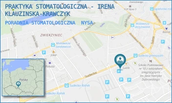 PORADNIA STOMATOLOGICZNA - PRAKTYKA STOMATOLOGICZNA - IRENA KLAUZINSKA-KRAWCZYK - UL. SUDECKA 11,  NYSA