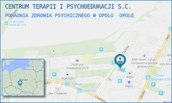 PORADNIA ZDROWIA PSYCHICZNEGO W OPOLU - CENTRUM TERAPII I PSYCHOEDUKACJI SPÓŁKA Z OGRANICZONĄ ODPOWIEDZIALNOŚCIĄ - UL. OLESKA 97H/1A,  OPOLE