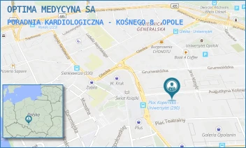 PORADNIA KARDIOLOGICZNA - KOŚNEGO 8 - OPTIMA MEDYCYNA SA - AUGUSTYNA KOŚNEGO 8,  OPOLE