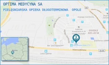 PIELĘGNIARSKA OPIEKA DŁUGOTERMINOWA - OPTIMA MEDYCYNA SA - UL. DAMBONIA 171,  OPOLE