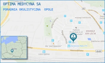 PORADNIA OKULISTYCZNA - OPTIMA MEDYCYNA SA - UL. DAMBONIA 171,  OPOLE