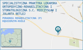 PORADNIA REHABILITACYJNA (P) - SPECJALISTYCZNA PRAKTYKA LEKARSKA ORTOPEDYCZNO-REHABILITACYJNA I STOMATOLOGICZNA S.C. MIECZYSŁAW I JOLANTA BETLEJ - UL. POWSTAŃCÓW 68,  KĘDZIERZYN-KOŹLE