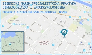 PORADNIA GINEKOLOGICZNO-POŁOŻNICZA - SIENNICKI MAREK SPECJALISTYCZNA PRAKTYKA GINEKOLOGICZNA I ENDOKRYNOLOGICZNA - UL. WOLNOŚCI 23/2,  BRZEG