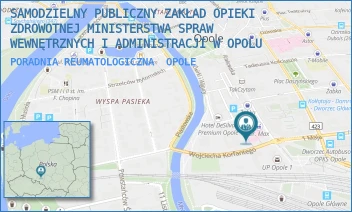 PORADNIA REUMATOLOGICZNA - SAMODZIELNY PUBLICZNY ZAKŁAD OPIEKI ZDROWOTNEJ MINISTERSTWA SPRAW WEWNĘTRZNYCH I ADMINISTRACJI W OPOLU - UL. KRAKOWSKA 44,  OPOLE
