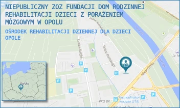 OŚRODEK REHABILITACJI DZIENNEJ DLA DZIECI - NIEPUBLICZNY ZOZ FUNDACJI DOM RODZINNEJ REHABILITACJI DZIECI Z PORAŻENIEM MÓZGOWYM W OPOLU - UL. SZYMANOWSKIEGO 1,  OPOLE