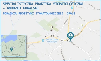 PORADNIA PROTETYKI STOMATOLOGICZNEJ - SPECJALISTYCZNA PRAKTYKA STOMATOLOGICZNA - ANDRZEJ KOWALSKI - UL. NIEMODLIŃSKA 23/41,  OPOLE