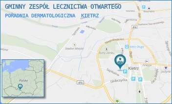 PORADNIA DERMATOLOGICZNA - GMINNY ZESPÓŁ LECZNICTWA OTWARTEGO - UL. KOŚCIELNA 1,  KIETRZ