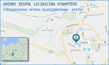 PIELĘGNIARSKA OPIEKA DŁUGOTERMINOWA - GMINNY ZESPÓŁ LECZNICTWA OTWARTEGO - UL. KOŚCIELNA 1,  KIETRZ