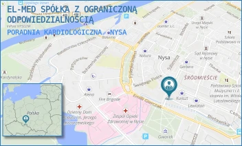 PORADNIA KARDIOLOGICZNA - EL-MED SPÓŁKA Z OGRANICZONĄ ODPOWIEDZIALNOŚCIĄ - UL. BRACKA 1,  NYSA
