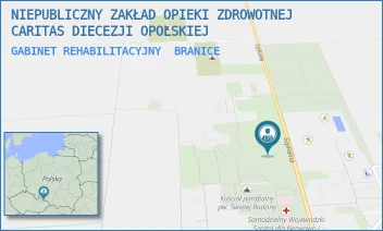 GABINET REHABILITACYJNY - NIEPUBLICZNY ZAKŁAD OPIEKI ZDROWOTNEJ CARITAS DIECEZJI OPOLSKIEJ - UL. SZPITALNA 20,  BRANICE