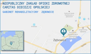 GABINET REHABILITACYJNY - NIEPUBLICZNY ZAKŁAD OPIEKI ZDROWOTNEJ CARITAS DIECEZJI OPOLSKIEJ - UL. OLESKA 13,  ZĘBOWICE