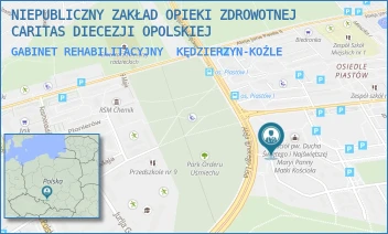 GABINET REHABILITACYJNY - NIEPUBLICZNY ZAKŁAD OPIEKI ZDROWOTNEJ CARITAS DIECEZJI OPOLSKIEJ - UL. KRZYWOUSTEGO 2,  KĘDZIERZYN-KOŹLE