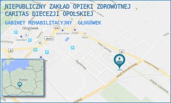 GABINET REHABILITACYJNY - NIEPUBLICZNY ZAKŁAD OPIEKI ZDROWOTNEJ CARITAS DIECEZJI OPOLSKIEJ - UL. ALEJA LIPOWA 6A,  GŁOGÓWEK