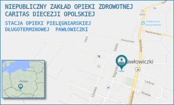 STACJA OPIEKI PIELĘGNIARSKIEJ DŁUGOTERMINOWEJ - NIEPUBLICZNY ZAKŁAD OPIEKI ZDROWOTNEJ CARITAS DIECEZJI OPOLSKIEJ - UL. MAGNOLIOWA 3,  PAWŁOWICZKI