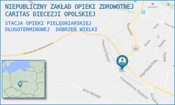STACJA OPIEKI PIELĘGNIARSKIEJ DŁUGOTERMINOWEJ - NIEPUBLICZNY ZAKŁAD OPIEKI ZDROWOTNEJ CARITAS DIECEZJI OPOLSKIEJ - UL. OPOLSKA 2,  DOBRZEŃ WIELKI