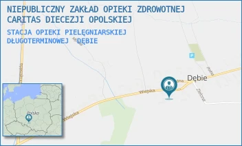 STACJA OPIEKI PIELĘGNIARSKIEJ DŁUGOTERMINOWEJ - NIEPUBLICZNY ZAKŁAD OPIEKI ZDROWOTNEJ CARITAS DIECEZJI OPOLSKIEJ - UL. WIEJSKA 4,  DĘBIE