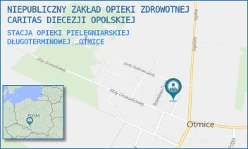STACJA OPIEKI PIELĘGNIARSKIEJ DŁUGOTERMINOWEJ - NIEPUBLICZNY ZAKŁAD OPIEKI ZDROWOTNEJ CARITAS DIECEZJI OPOLSKIEJ - UL. KS.KAMPKI 3,  OTMICE