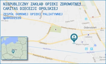 ZESPÓŁ DOMOWEJ OPIEKI PALIATYWNEJ - NIEPUBLICZNY ZAKŁAD OPIEKI ZDROWOTNEJ CARITAS DIECEZJI OPOLSKIEJ - UL. OPOLSKA 2,  DOBRODZIEŃ
