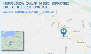 GABINET REHABILITACYJNY - NIEPUBLICZNY ZAKŁAD OPIEKI ZDROWOTNEJ CARITAS DIECEZJI OPOLSKIEJ - UL. PORCELANOWA 8,  TUŁOWICE