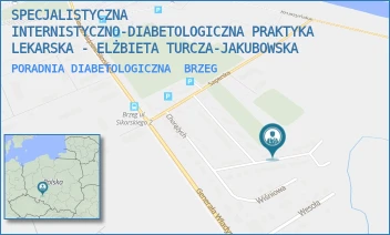PORADNIA DIABETOLOGICZNA - SPECJALISTYCZNA INTERNISTYCZNO-DIABETOLOGICZNA PRAKTYKA LEKARSKA - ELŻBIETA TURCZA-JAKUBOWSKA - PIERWSZEJ BRYGADY 45,  BRZEG
