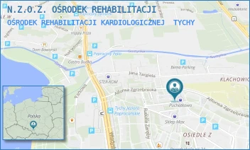 OŚRODEK REHABILITACJI KARDIOLOGICZNEJ - N.Z.O.Z. OŚRODEK REHABILITACJI - ZGRZEBNIOKA 22,  TYCHY