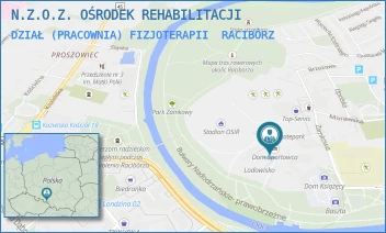 DZIAŁ (PRACOWNIA) FIZJOTERAPII - N.Z.O.Z. OŚRODEK REHABILITACJI - ZAMKOWA 4,  RACIBÓRZ