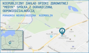 PORADNIA NEUROLOGICZNA - NIEPUBLICZNY ZAKŁAD OPIEKI ZDROWOTNEJ "MEDYK" SPÓŁKA Z OGRANICZONĄ ODPOWIEDZIALNOŚCIĄ - UL. OPOLSKA 30B,  NIEMODLIN