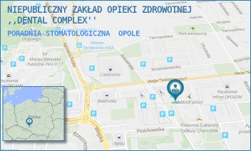 PORADNIA STOMATOLOGICZNA - NIEPUBLICZNY ZAKŁAD OPIEKI ZDROWOTNEJ ,,DENTAL COMPLEX'' - UL. KOSZALIŃSKA 22,  OPOLE