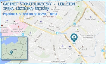 PORADNIA STOMATOLOGICZNA - GABINET STOMATOLOGICZNY - LEK.STOM. IRENA ŁOZIŃSKA-ŚNIEŻEK - UL. MARIACKA 6/8,  NYSA