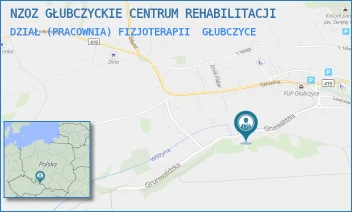 DZIAŁ (PRACOWNIA) FIZJOTERAPII - NZOZ GŁUBCZYCKIE CENTRUM REHABILITACJI - UL. GRUNWALDZKA 25,  GŁUBCZYCE