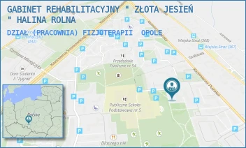 DZIAŁ (PRACOWNIA) FIZJOTERAPII - GABINET REHABILITACYJNY " ZŁOTA JESIEŃ " HALINA ROLNA - UL. MAJORA HUBALA 4,  OPOLE