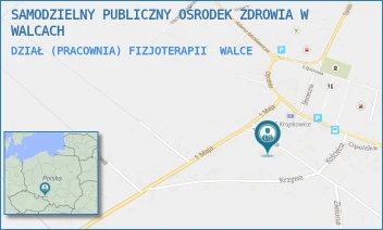 DZIAŁ (PRACOWNIA) FIZJOTERAPII - SAMODZIELNY PUBLICZNY OŚRODEK ZDROWIA W WALCACH - UL. ZAMKOWA 87,  WALCE