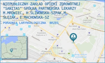 PORADNIA LARYNGOLOGICZNA - NZOZ SANITAS SPÓŁKA PARTNERSKA LEKARZY J. MALINOWSKA, G. POLIKOWSKA, E. MACHOWSKA-SZPAK, H. ŚLIWOWSKA-SZPAK - UL. TRZECH KOTWIC 11B,  BRZEG