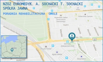 PORADNIA REHABILITACYJNA - NZOZ EUROMEDYK  A. SOCHACKI T. SOCHACKI SPÓŁKA JAWNA - UL. OZIMSKA 19/10,  OPOLE