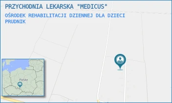 OŚRODEK REHABILITACJI DZIENNEJ DLA DZIECI - PRZYCHODNIA LEKARSKA "MEDICUS" - UL. KOŚCIUSZKI 15,  PRUDNIK