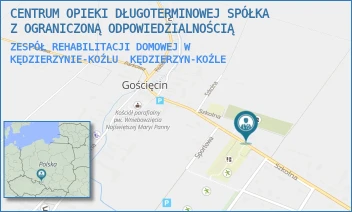 ZESPÓŁ REHABILITACJI DOMOWEJ W KĘDZIERZYNIE-KOŹLU - CENTRUM OPIEKI DŁUGOTERMINOWEJ SPÓŁKA Z OGRANICZONĄ ODPOWIEDZIALNOŚCIĄ - UL. SZKOLNA 17A,  KĘDZIERZYN-KOŹLE