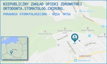 PORADNIA STOMATOLOGICZNA - NYSA - NIEPUBLICZNY ZAKŁAD OPIEKI ZDROWOTNEJ ORTODONTA.STOMATOLOG.CHIRURG. - MARII MERKET 16A/1U,  NYSA
