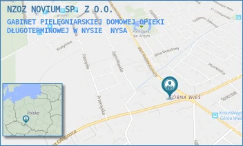 GABINET PIELĘGNIARSKIEJ DOMOWEJ OPIEKI DŁUGOTERMINOWEJ W NYSIE - NZOZ NOVIUM SP. Z O.O. - UL. MARII RODZIEWICZÓWNY 34,  NYSA