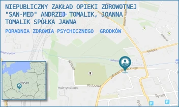 PORADNIA ZDROWIA PSYCHICZNEGO - NIEPUBLICZNY ZAKŁAD OPIEKI ZDROWOTNEJ "SAN-MED" ANDRZEJ TOMALIK, JOANNA TOMALIK SPÓŁKA JAWNA - SŁOWACKIEGO 5,  GRODKÓW