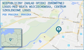POD PRASZKA - NIEPUBLICZNY ZAKŁAD OPIEKI ZDROWOTNEJ LOGOS-MED BEATA WOJCIECHOWSKA, CENTRUM SZKOLENIOWE LOGOS - FABRYCZNA 14A,  PRASZKA
