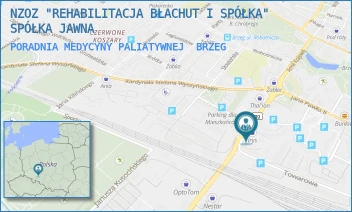 PORADNIA MEDYCYNY PALIATYWNEJ - NZOZ "REHABILITACJA BŁACHUT I SPÓŁKA" SPÓŁKA JAWNA - UL. ARMII KRAJOWEJ 25,  BRZEG