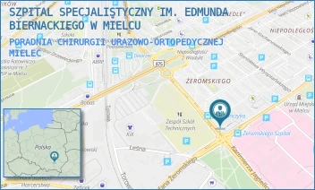 PORADNIA CHIRURGII URAZOWO-ORTOPEDYCZNEJ - SZPITAL SPECJALISTYCZNY IM. EDMUNDA BIERNACKIEGO W MIELCU - UL. ŻEROMSKIEGO 17,  MIELEC
