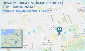 PORADNIA STOMATOLOGICZNA 2 - PRYWATNY GABINET STOMATOLOGICZNY LEK STOM. SKORUS AGATA - UL. GRUNWALDZKA 10,  ŁAŃCUT