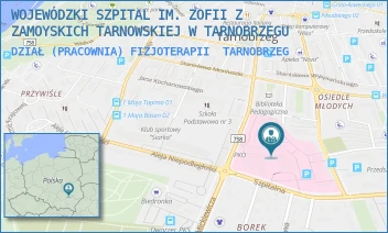DZIAŁ (PRACOWNIA) FIZJOTERAPII - WOJEWÓDZKI SZPITAL IM. ZOFII Z ZAMOYSKICH TARNOWSKIEJ W TARNOBRZEGU - UL. SZPITALNA 1,  TARNOBRZEG