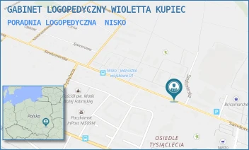 PORADNIA LOGOPEDYCZNA - GABINET LOGOPEDYCZNY WIOLETTA KUPIEC - UL. SANDOMIERSKA 18B,  NISKO