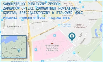 PORADNIA REUMATOLOGICZNA - SAMODZIELNY PUBLICZNY ZESPÓŁ ZAKŁADÓW OPIEKI ZDROWOTNEJ POWIATOWY SZPITAL SPECJALISTYCZNY W STALOWEJ WOLI - UL. PRYMASA STEFANA WYSZYŃSKIEGO 2,  STALOWA WOLA