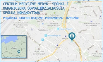 PORADNIA GINEKOLOGICZNO-POŁOŻNICZA - CENTRUM MEDYCZNE MEDYK  SPÓŁKA Z OGRANICZONĄ ODPOWIEDZIALNOŚCIĄ SPÓŁKA KOMANDYTOWA - UL. PŁK. LEOPOLDA LISA-KULI 9D,  RZESZÓW